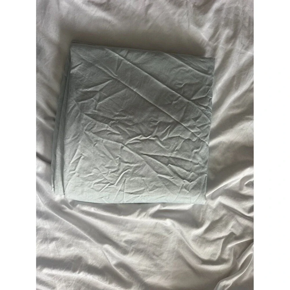 Ralph Lauren Home Queen Flat Sheet Blue 100% Cotton Luxury Bedding Classic